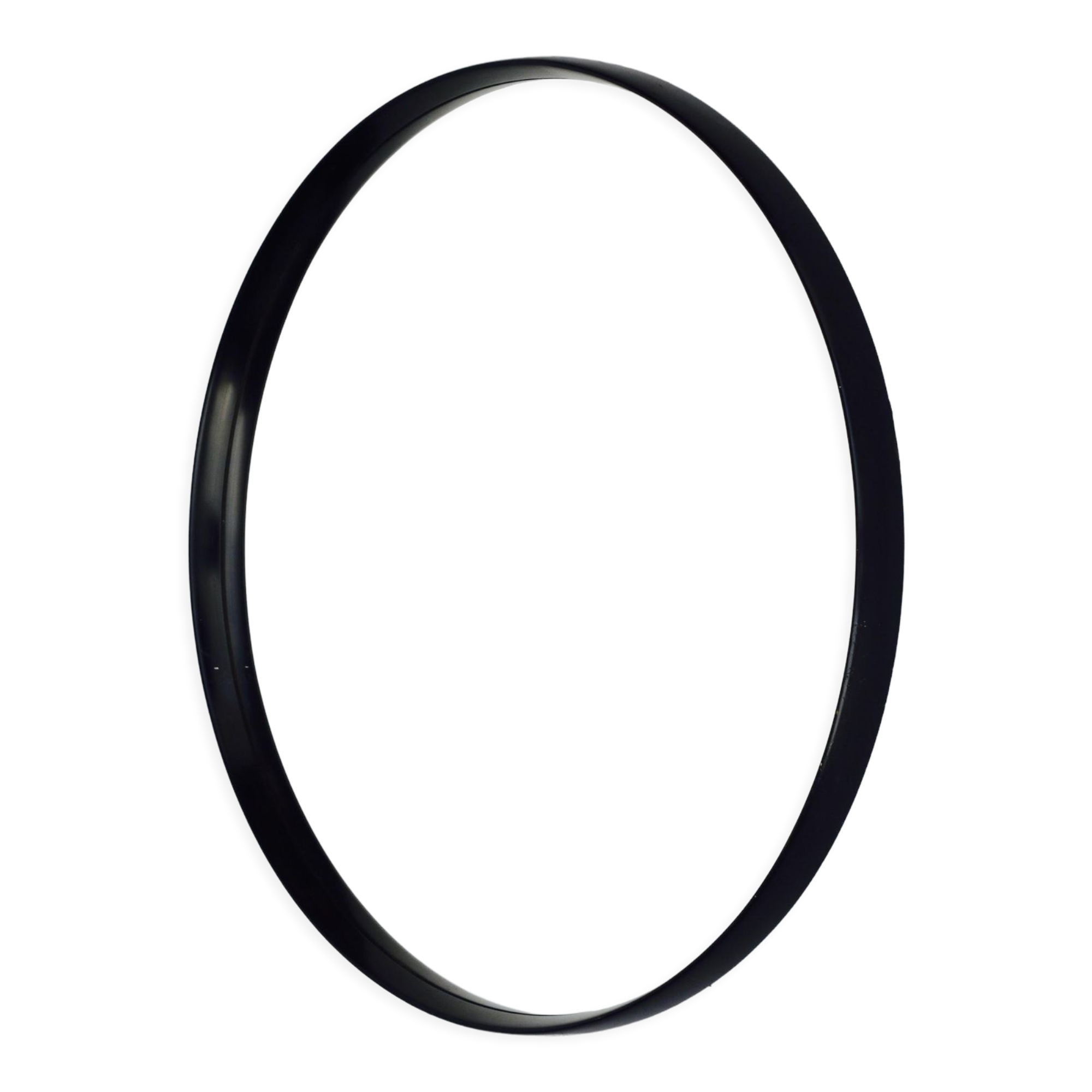 Miroir rond en bois hollandais vintage de O.W. Hack, années 1970