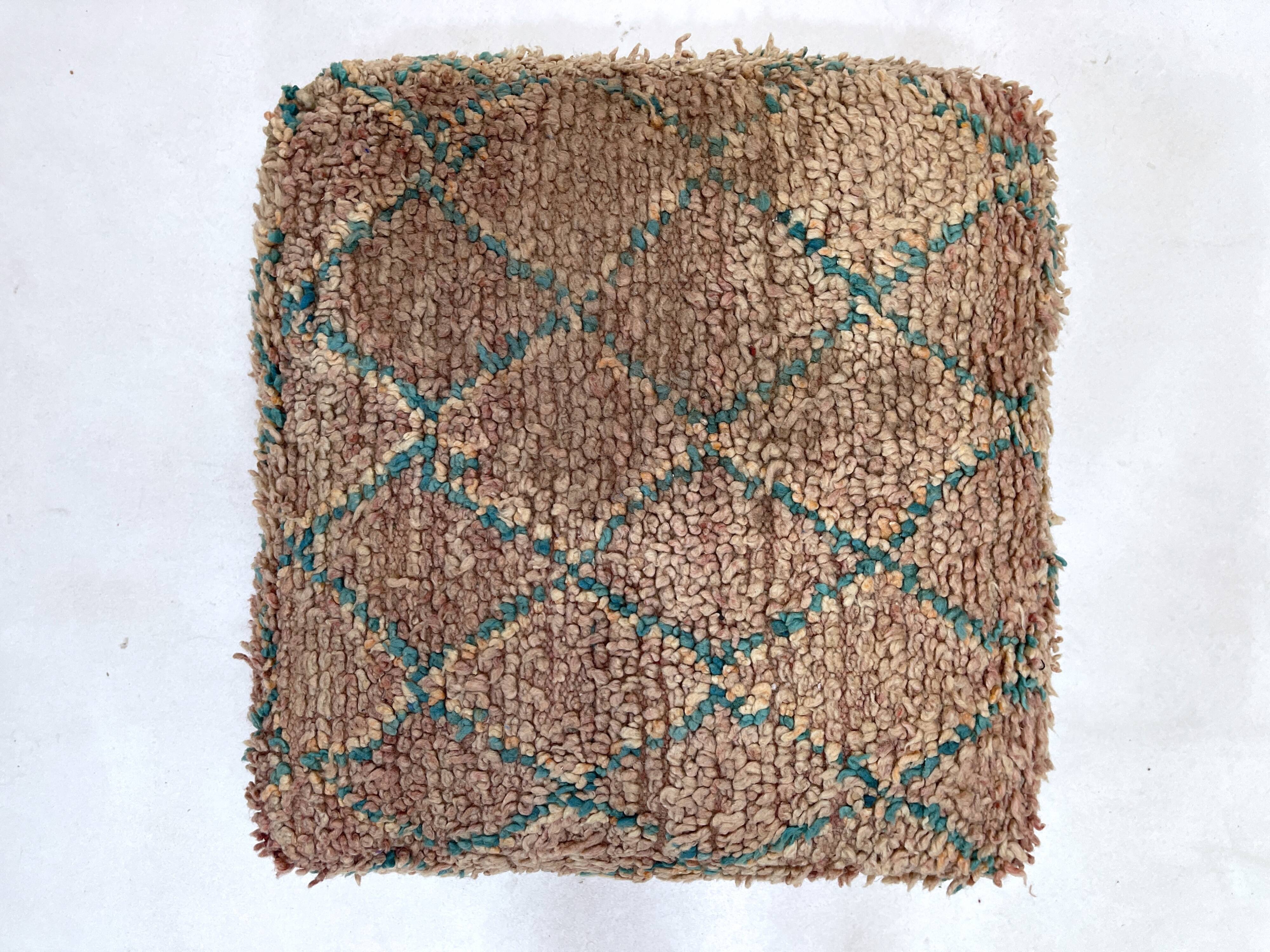 Moroccan kilim pouf