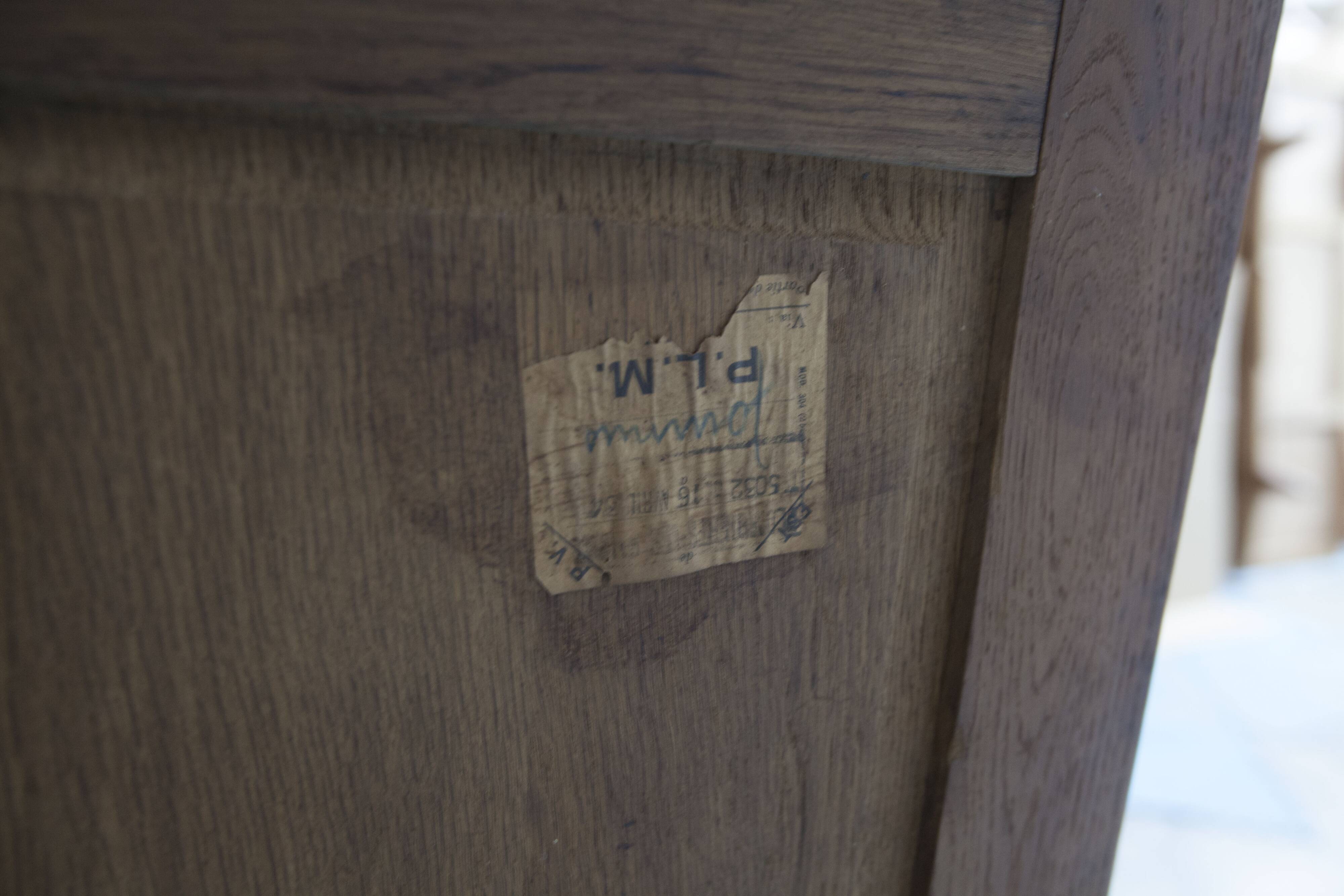Art Deco carved oak wardrobe - Flemish workshop circa 1930