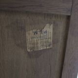 Art Deco carved oak wardrobe - Flemish workshop circa 1930