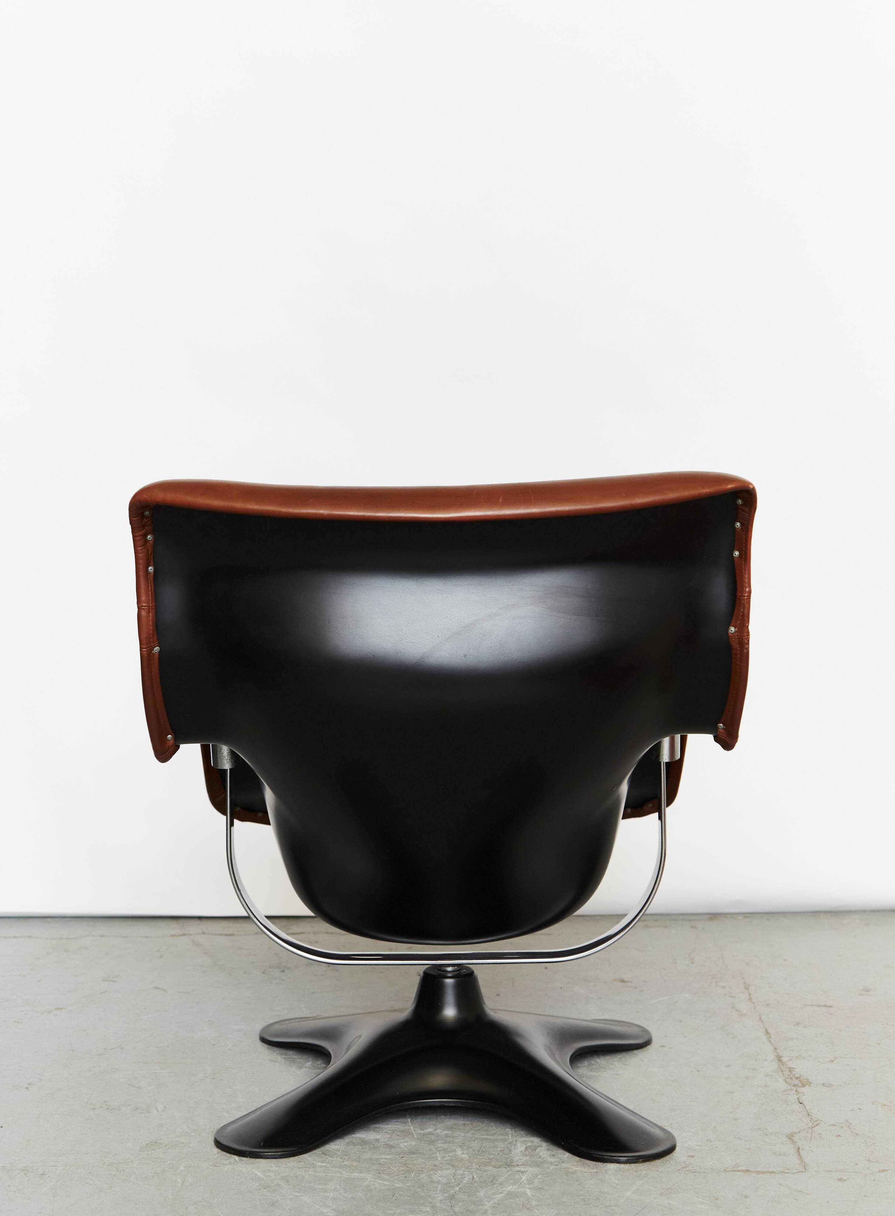 Yrjö Kukkapuro Karuselli Chair & Ottomane for Haimi, 1965