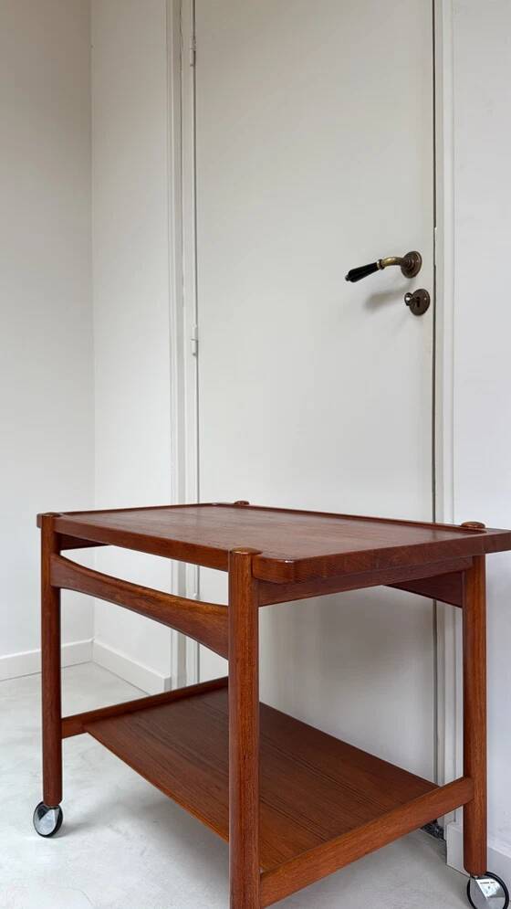 Vintage Danish trolley / serving cart designed by Hans J. Wegner