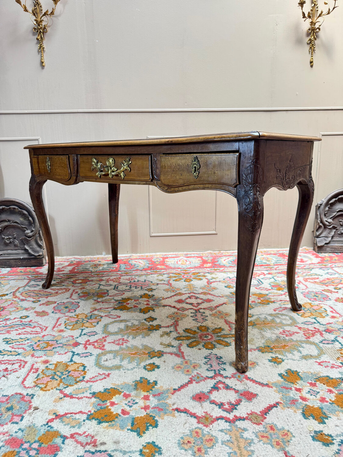 18th century Regency period natural wood desk