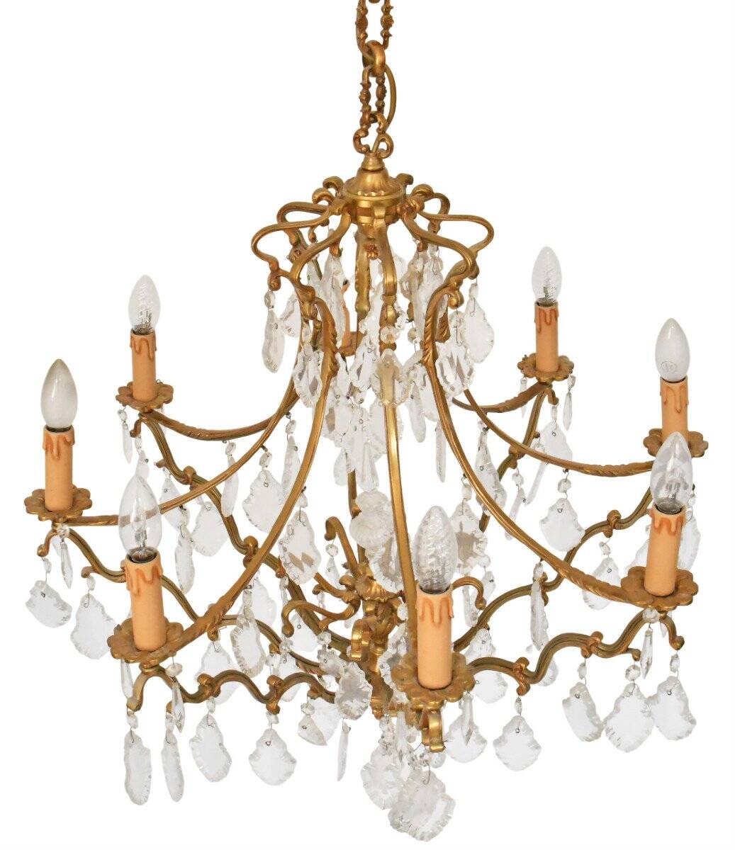 Lustre cage de style Louis XV