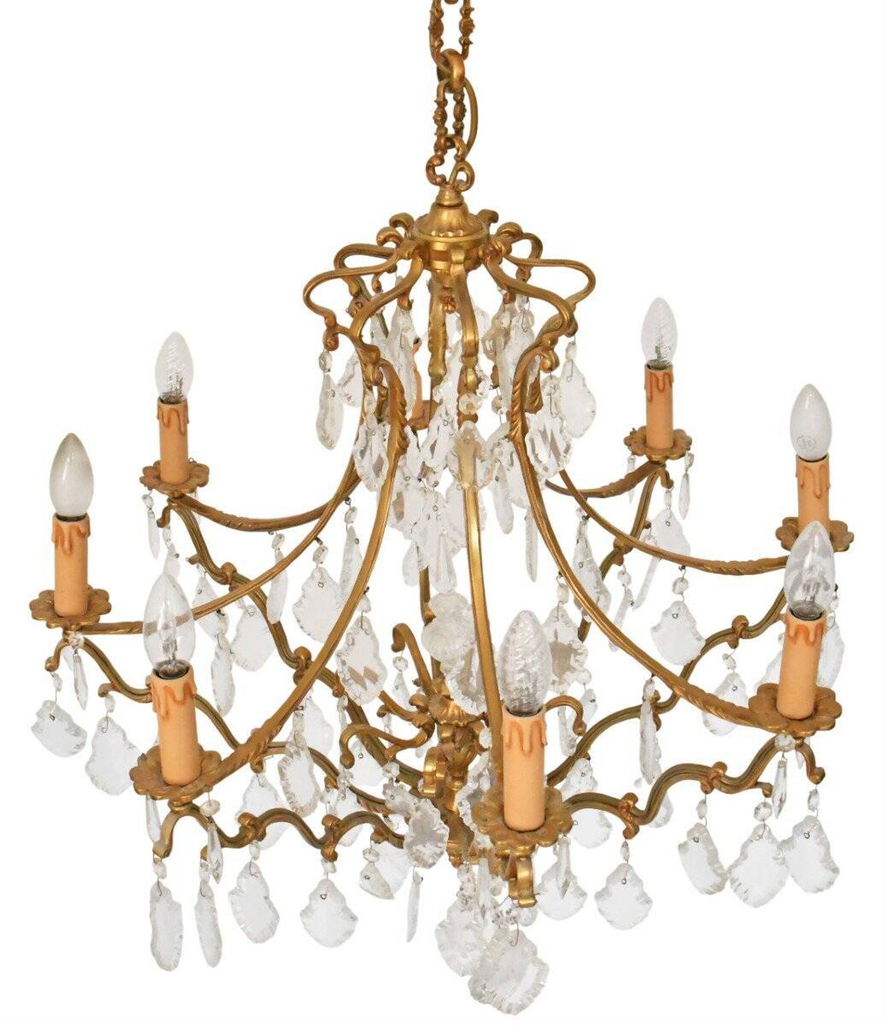 Lustre cage de style Louis XV