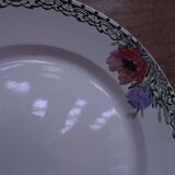 Round dish Terre de Fer Creil and Montereau "Madrid"