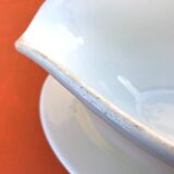 1940s Sauceboat on a Porcelain Frame, Schlaggenwald Manufacture