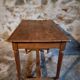 Antique French oak table, writing table from the early 19th century.