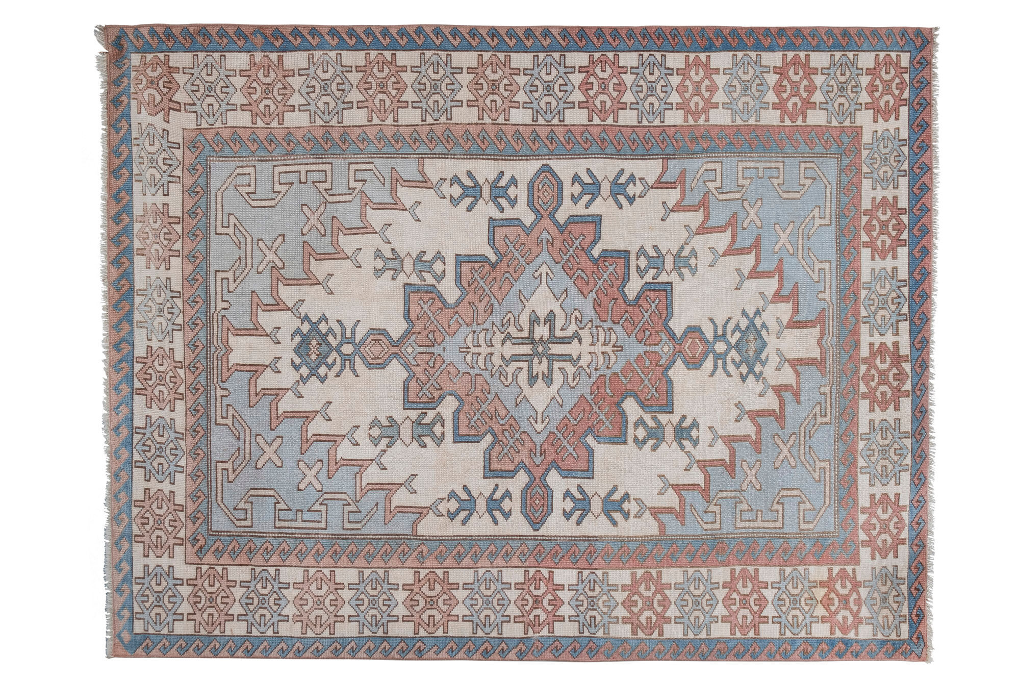 Oversize gray turkish oushak rug 173 x 227 cm