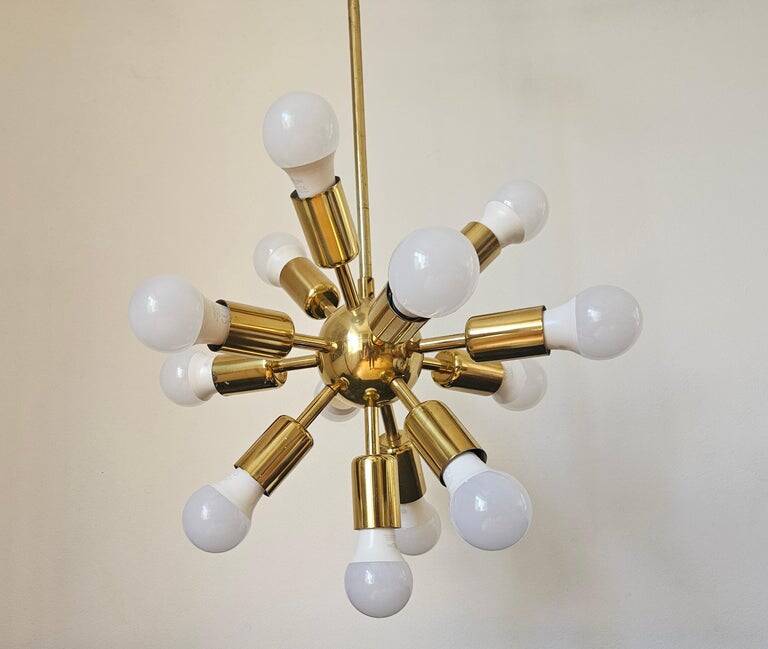 Rare Midcentury Chandelier Sputnik, Space Age, 1970s