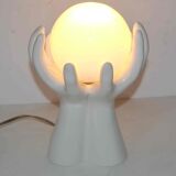 Ceramic lamp or night light "hands together" 60's