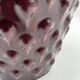 Burgundy ceramic planter