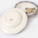Set of 6 Digoin plates