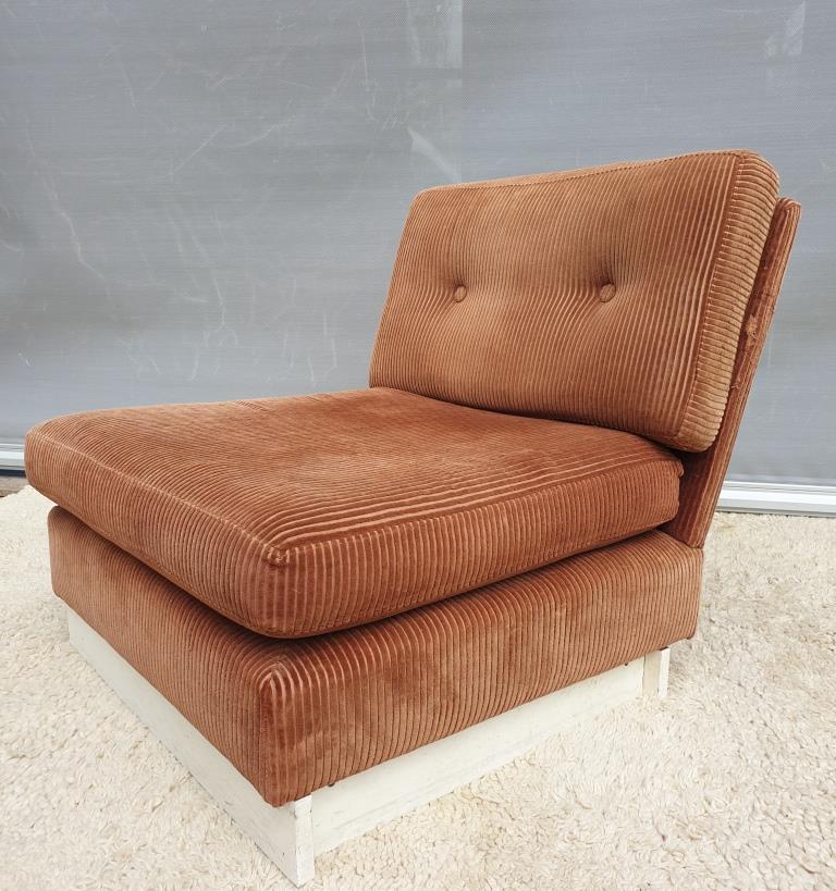 Lounge armchair 1970 corduroy "Pierre Richard"
