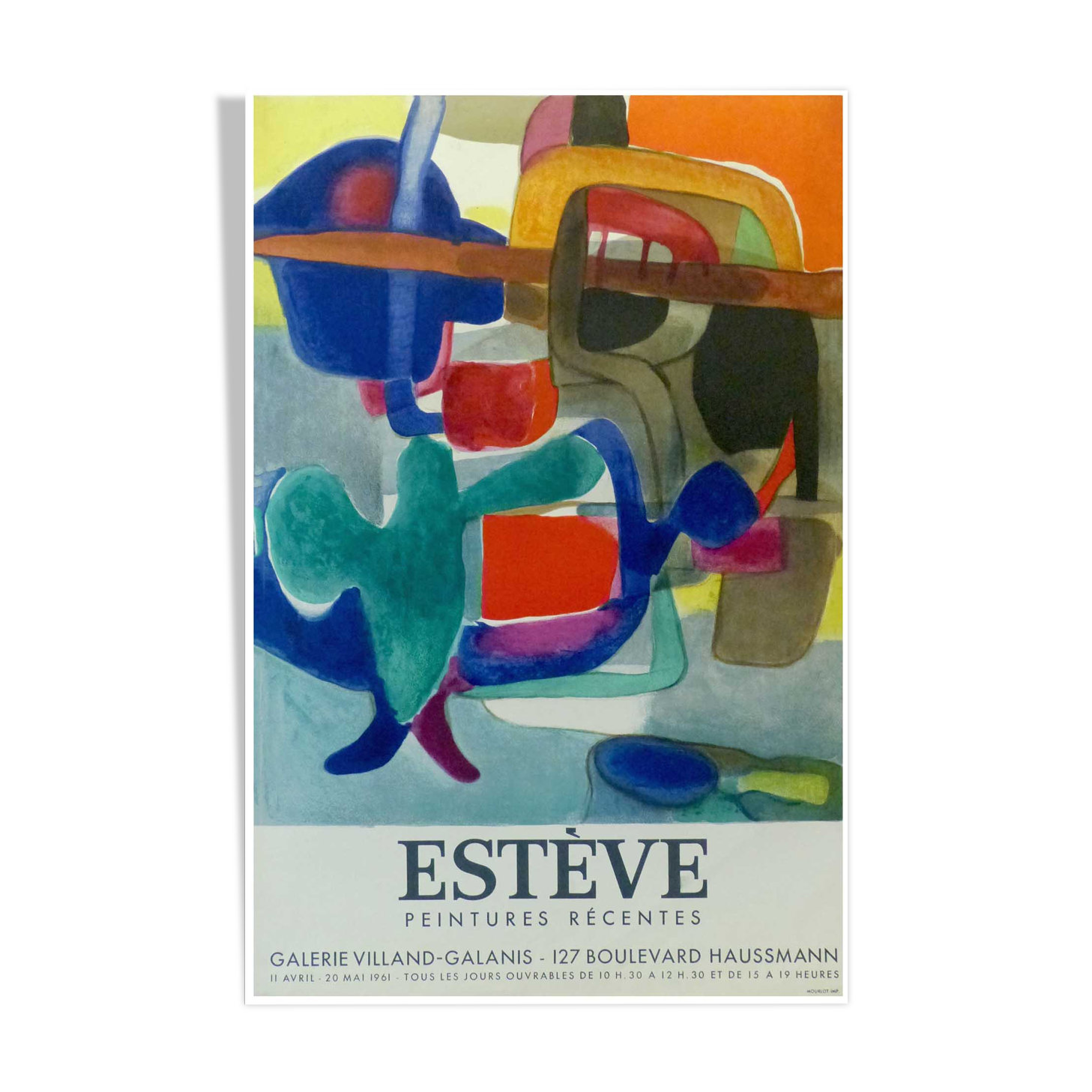 Poster Maurice Esteve Paintings 1961