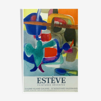 Poster Maurice Esteve Paintings 1961