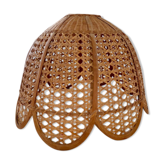 Ancient rattan lampshade