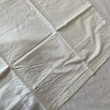 Pair of hand-embroidered SR monogram pillowcases.