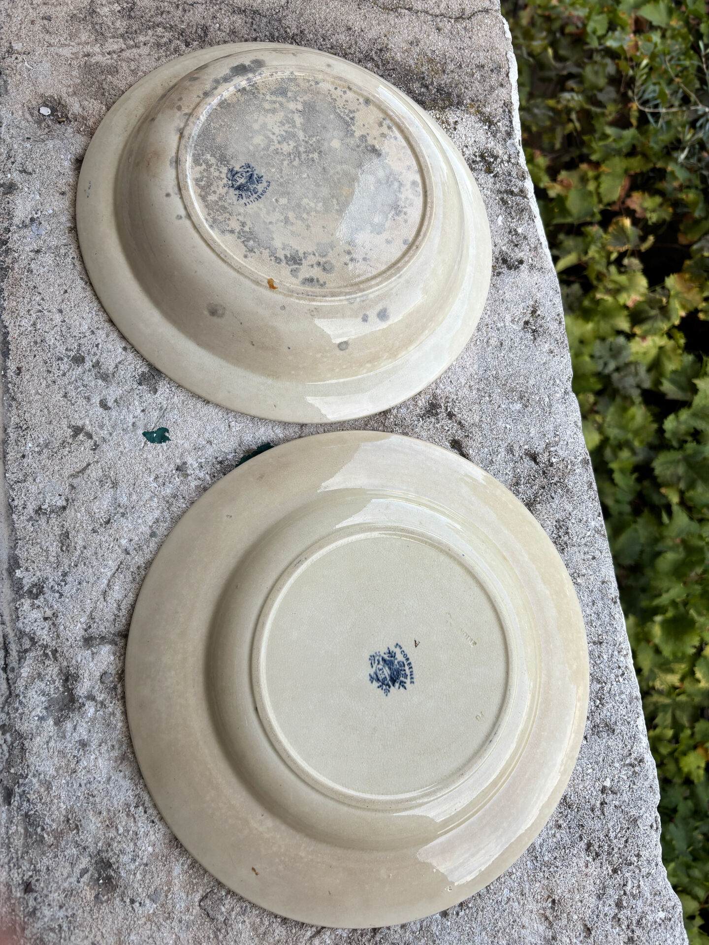 2 ceramic plates from the 19th century