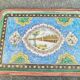 Antique tea service, Persian work, Baccarat crystal, enamels on copper