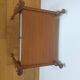 Teak bedside table with a vintage white lacquer drawer, Gautier furniture.
