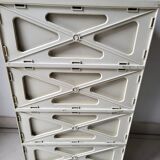 Meuble chiffonnier 4 tiroirs Flair  orange Français 1970 Vintage