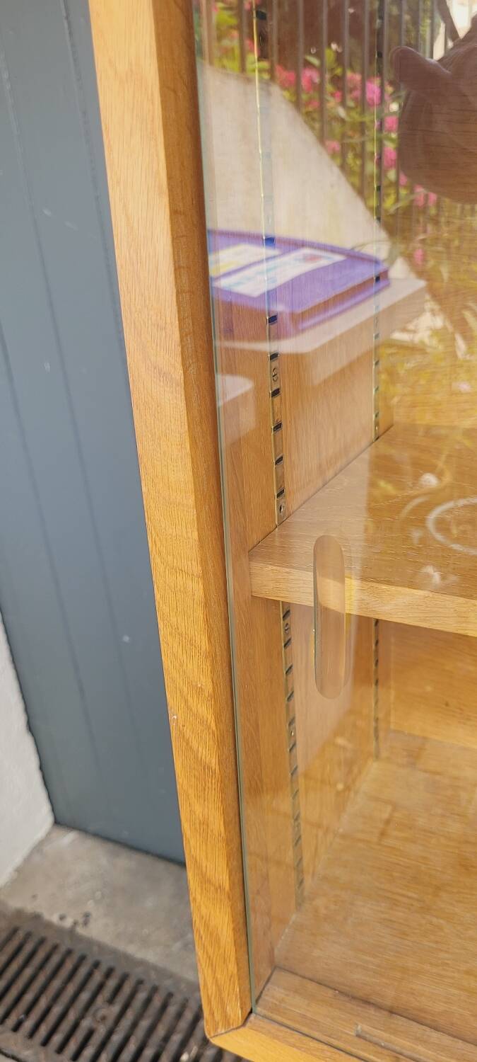 60's glass wall shelf