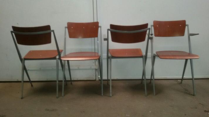 Chairs pyramids by Wim Rietveld for Ahrend Cirkel, 1964, set of 4