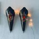 Pair of oriental wall lanterns