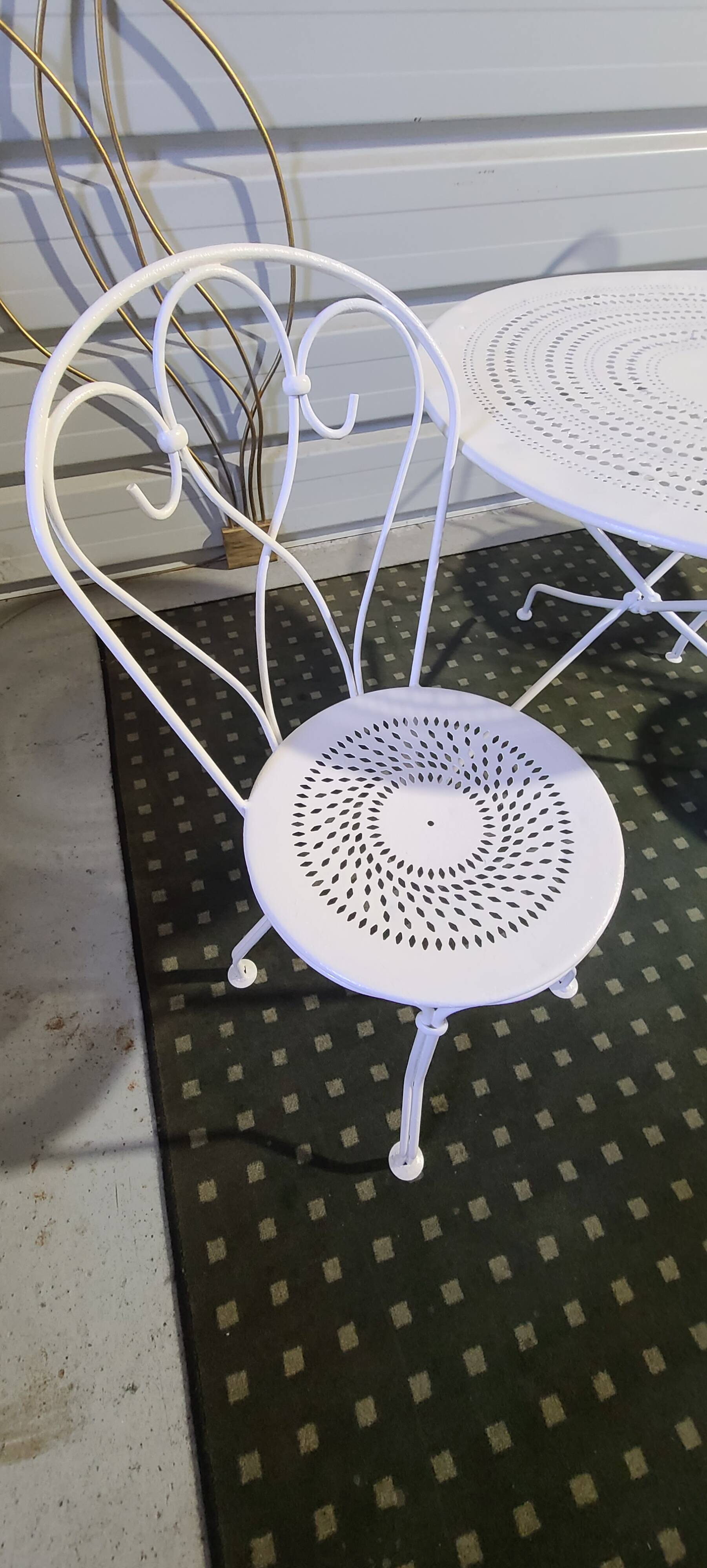 Mid-Century Garden Furniture in Wrought Iron