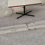 Vintage beige marble coffee table