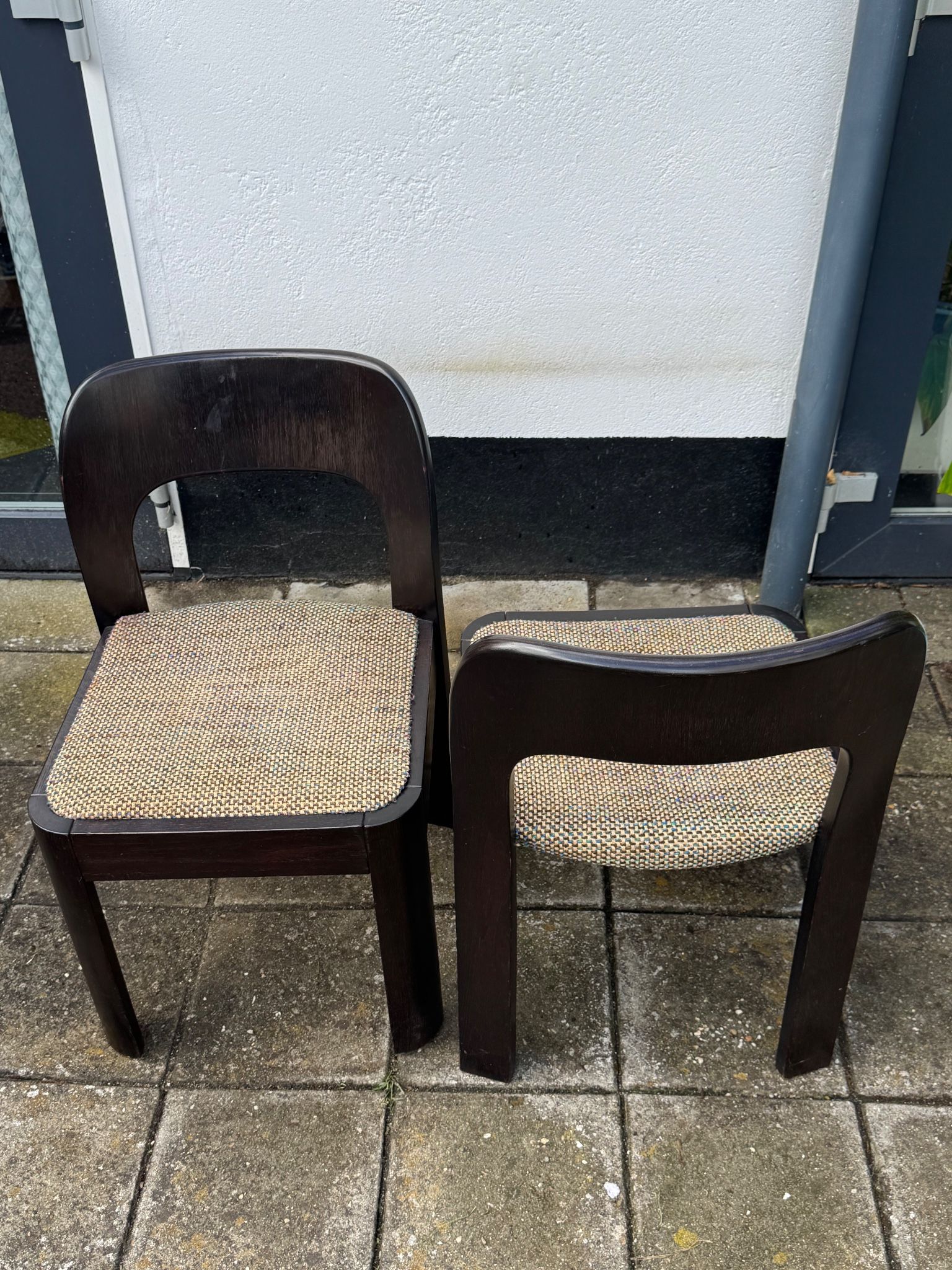 Pair of Brutalist Dining Chairs