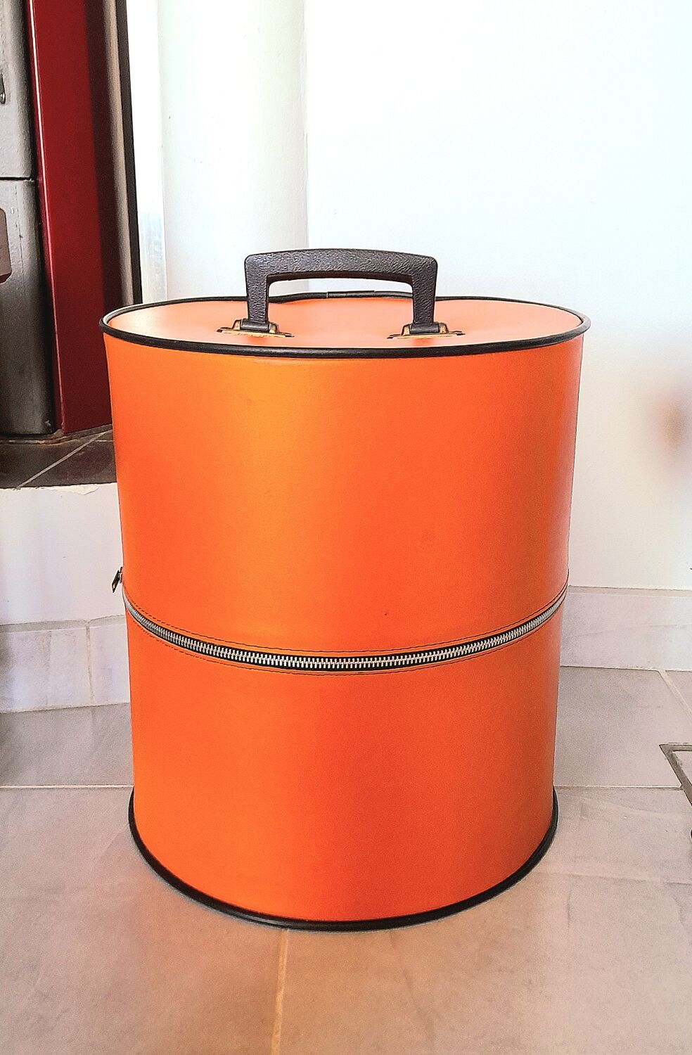 Hat box or bottle rack 70s