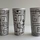Large goblets for orangeade or small ceramic vases from the 1960s-70s.