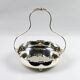 Hallmarked silver-plated metal centerpiece with handle