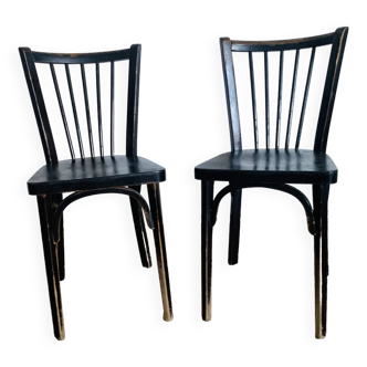 Paire de chaises Baumann modèle 153