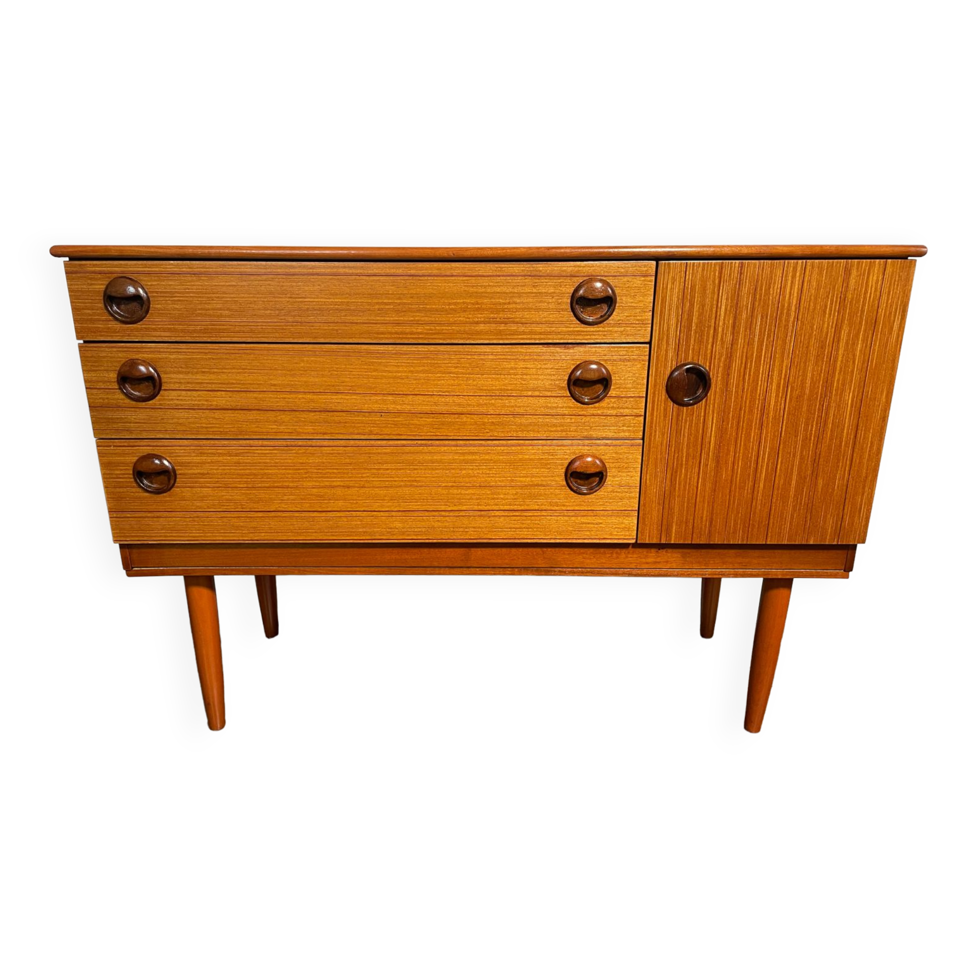 Mid century retro vintage sideboard teak by schreiber 1960