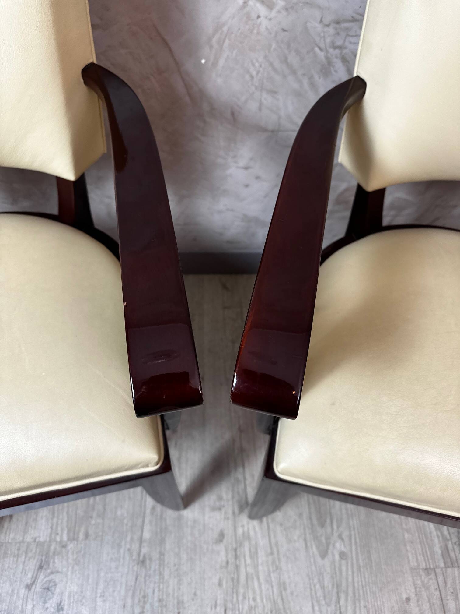 Pair of bridge armchairs