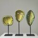 Ensemble de 3 masques en céramique des potiers d’Accolay