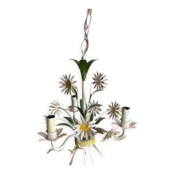Lustre tôle masca marguerites 3 branches