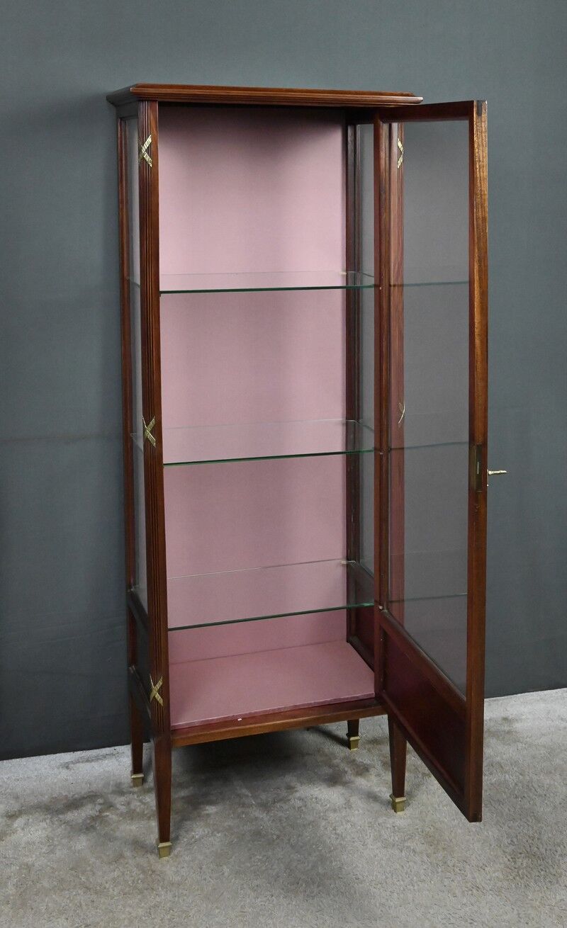 Mahogany display cabinet, Louis XVI style – 1930