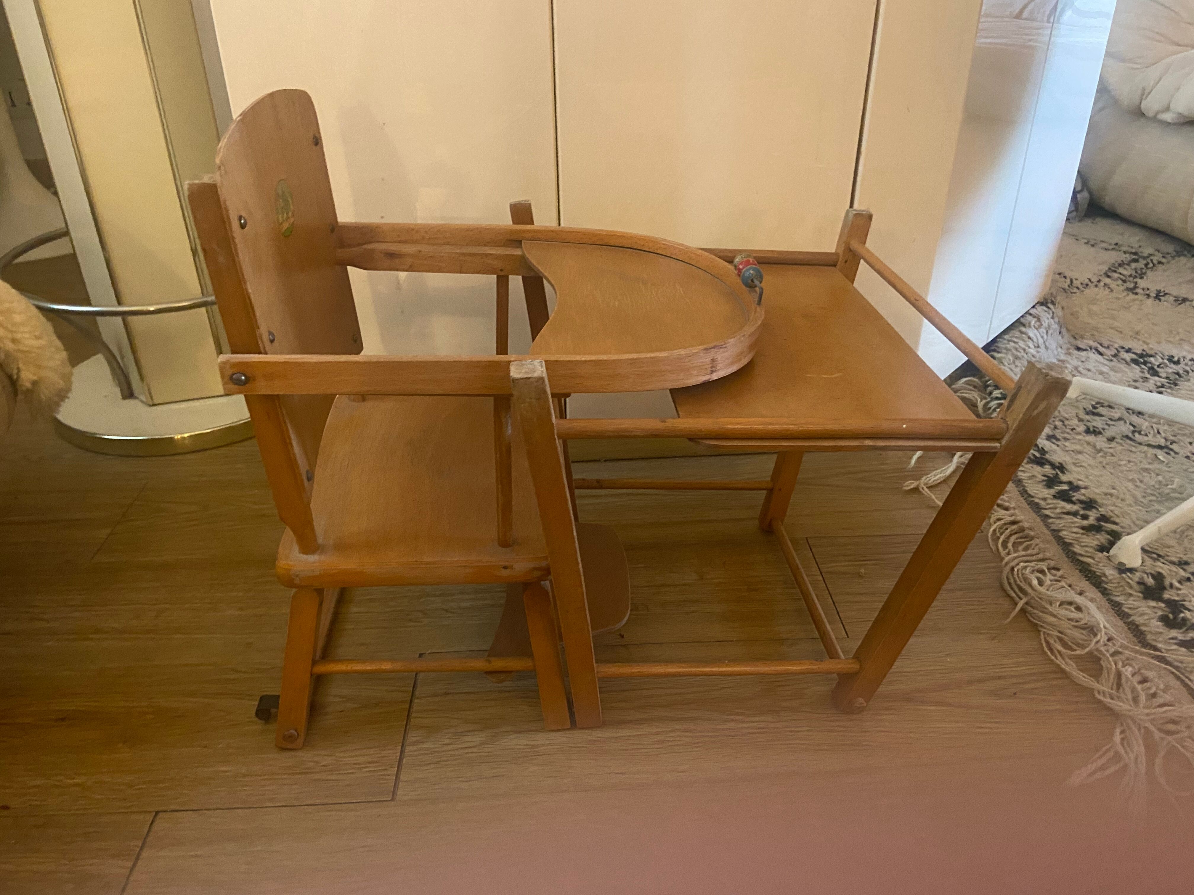 Vintage doll high chair