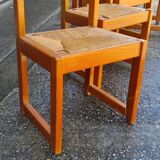 Set of 8 elm chairs Maison Regain