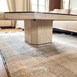 Travertine coffee table