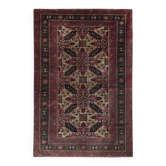 Vintage handmade Turkish rug 127x190 cm