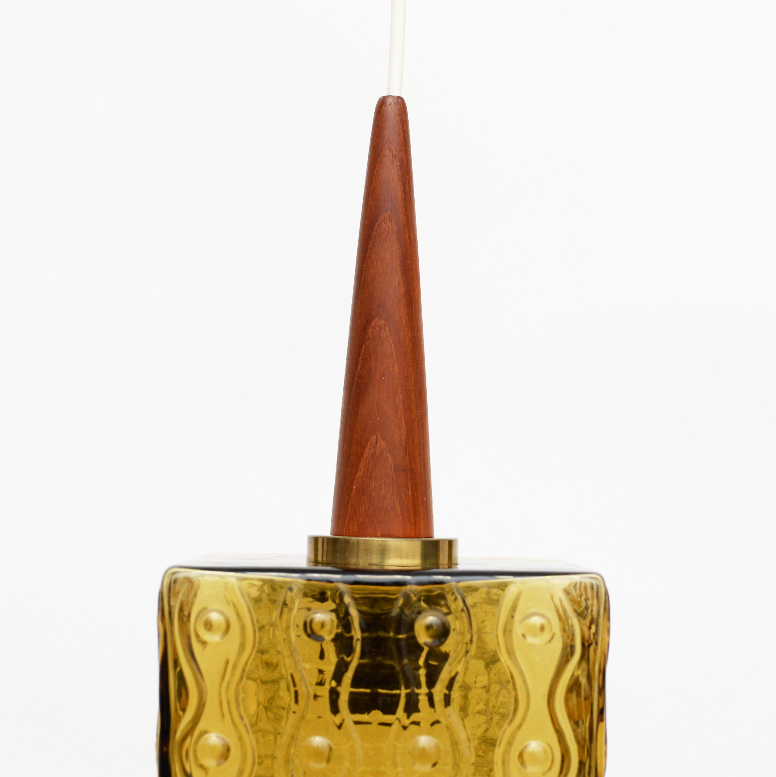 Teak lamp, design by Carl Fagerlund, Sweden, 1970s