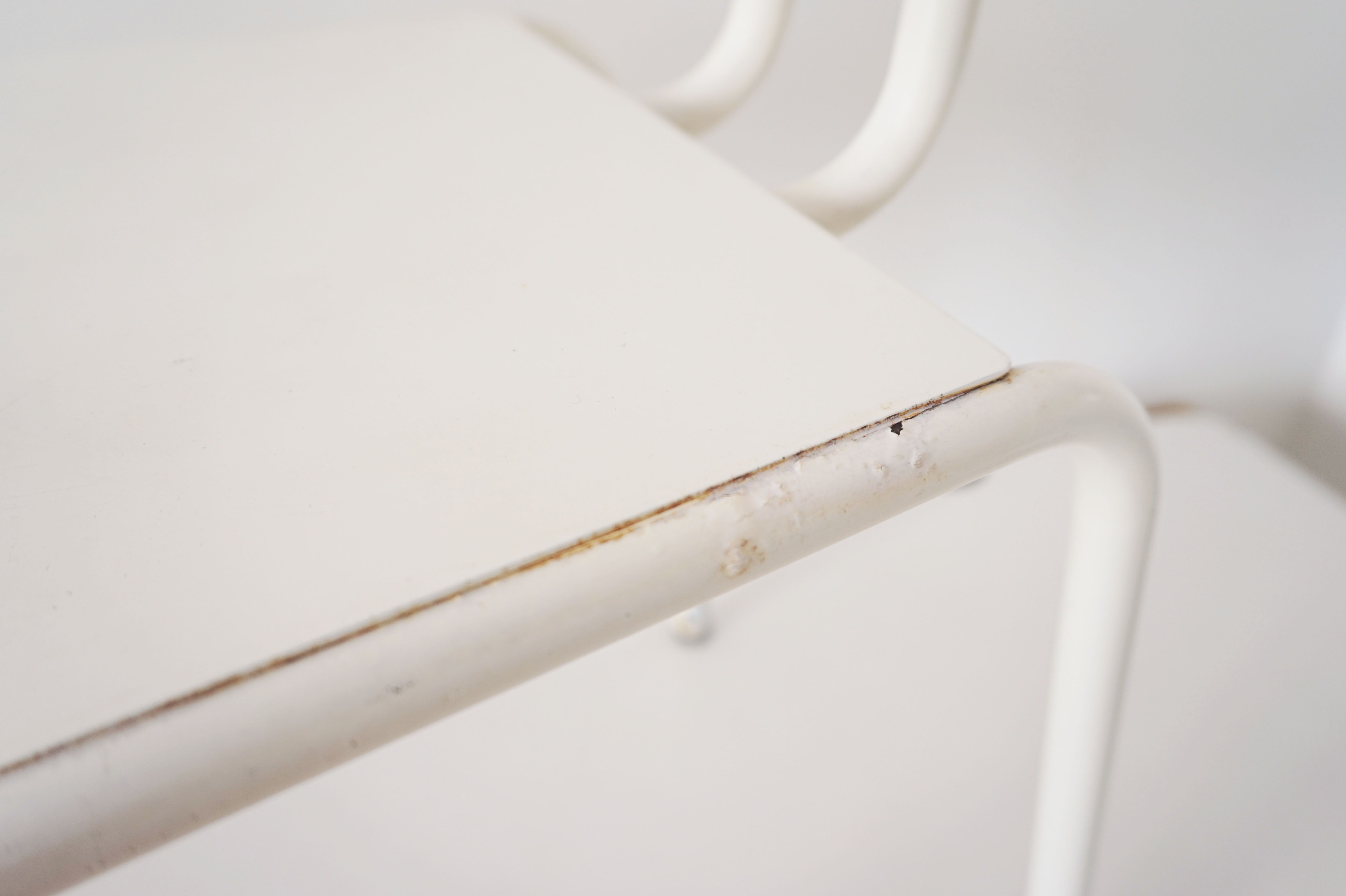 Vintage white metal children's chair