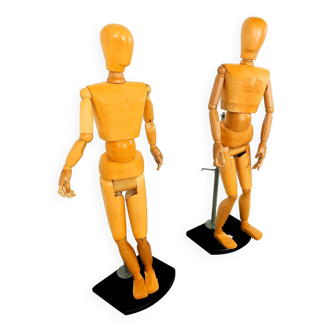 Life size artistic lay figures set of 2, 1980s