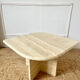 Travertine coffee table