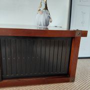 Buffet, meuble TV en bois Roche Bobois, style japandi